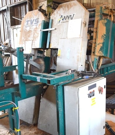 Wood-Mizer #TVS15-USA, Vertical Scragg Mill, 2 bandsaws, 2014, (2 available) - Image 3