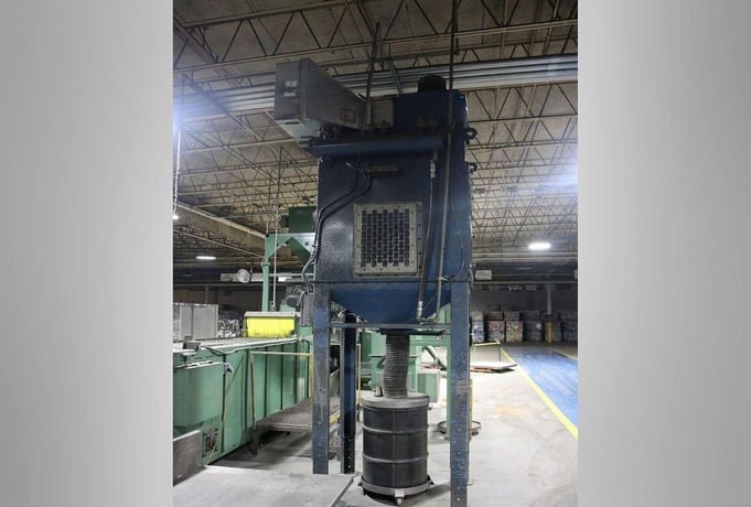 Goff #WM27.5-4-40, Through-Feed Wheel Blast Machine, 24" wide wire mesh belt system, (4) 10 HP wheels, 460 - Image 5