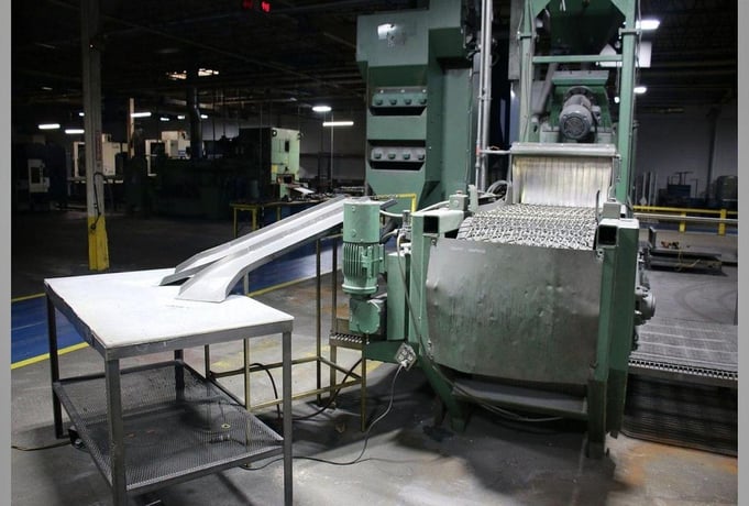 Goff #WM27.5-4-40, Through-Feed Wheel Blast Machine, 24" wide wire mesh belt system, (4) 10 HP wheels, 460 - Image 10