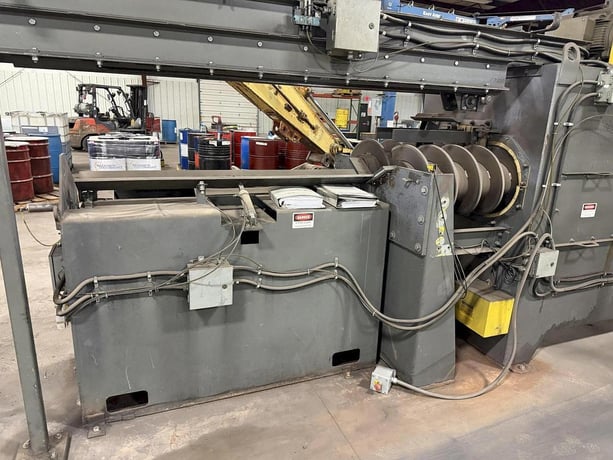 Pangborn #ES1845, Screw-Type Shot Blast Machine, (2) 25 HP wheels, 2" diameter max. part size, dust - Image 7