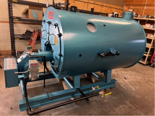 30 HP Superior Mohawk #4-X-156, nat gas firetube boiler, 150 PSI, 1992 - Image 2