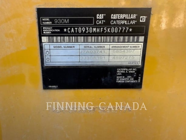 Cat 930M, Wheel Loader, 1400 hours, S/N: F5K00777, 2020 - Image 5