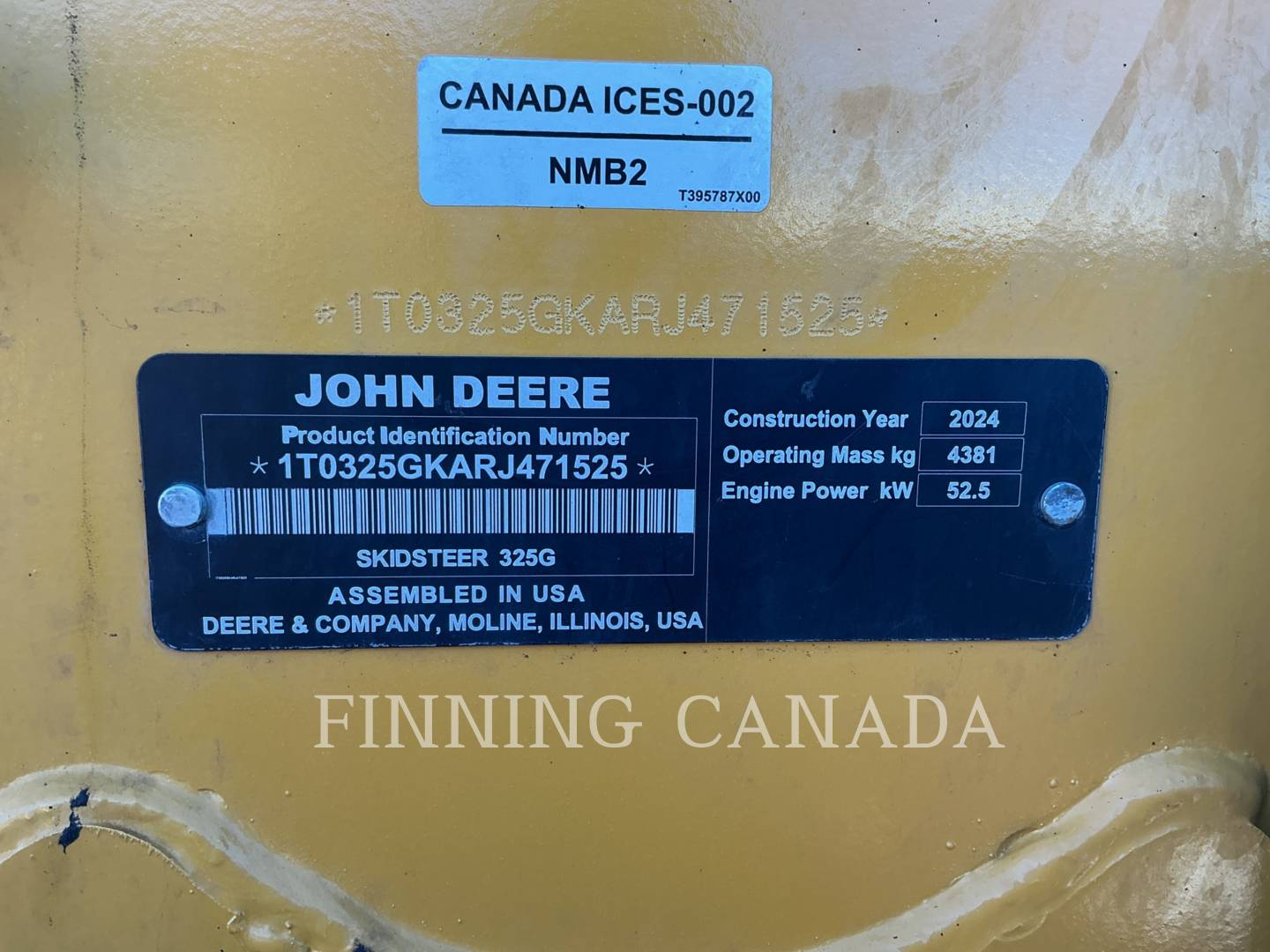 John Deere 325G, 880 hours, S/N: 1T0325GKARJ471525, 2024 - Image 6