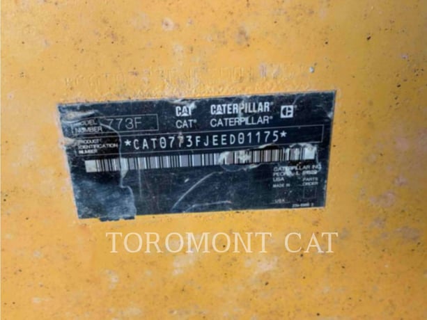 Caterpillar 773F, 18748 hours, S/N: EED01175, 2010 - Image 6