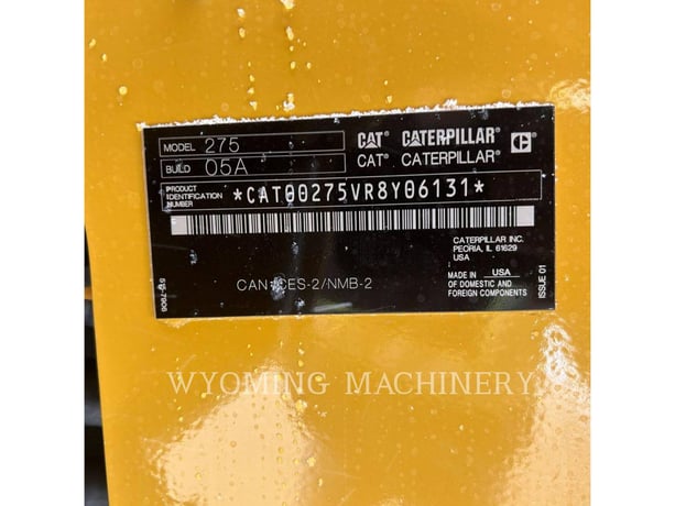 Cat 275, S/N: R8Y06131, 2026 - Image 6