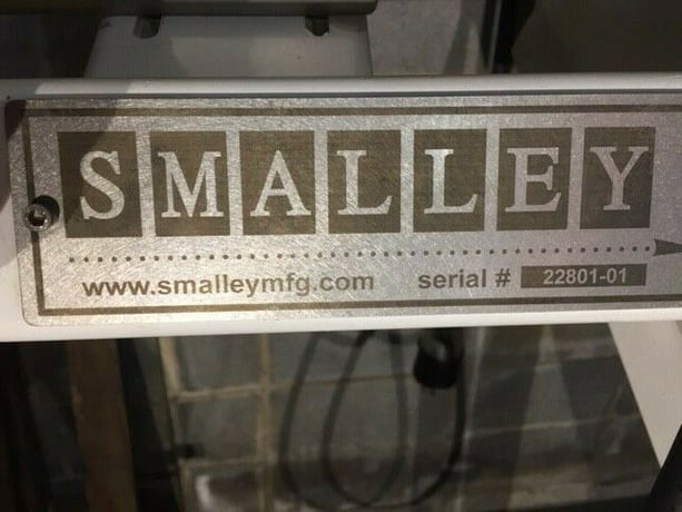 12" wide x 10' long, Smalley, portable inclined cleated belt conveyor, adjustable side guides - Image 10