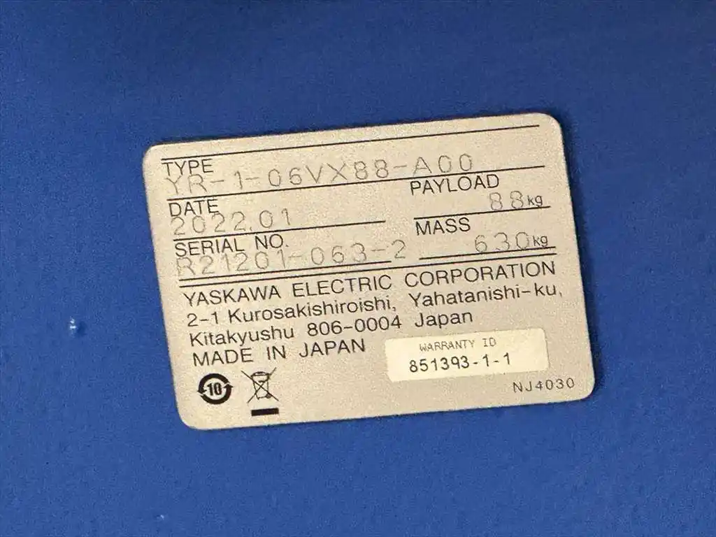 Yaskawa, YR-1-06VX88-A00, 6-Axis robot, 88 Kg payload, YRC-1000 Control with pendant, 2022 - Image 4