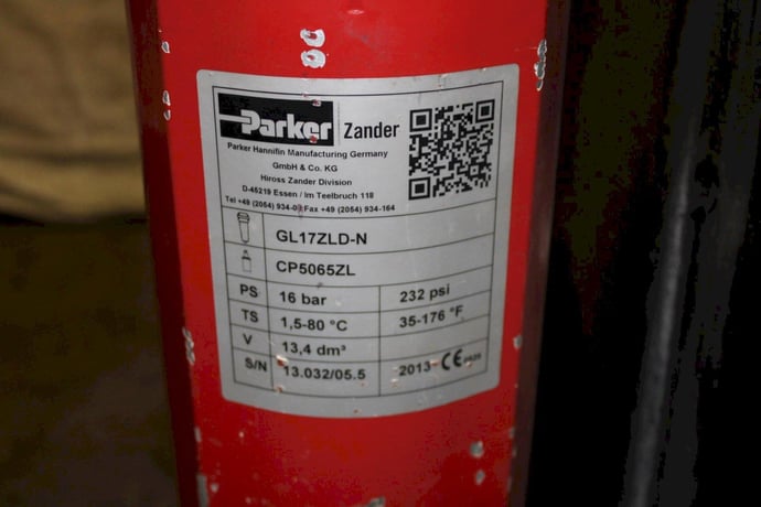 700 cfm, 100&deg;F, 100 psig, Parker Zander, refr. dryer air compressor, R 404 refrigerant - Image 6
