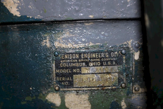 10 Ton, Denson, hydraulic press, 12" stroke, 30" daylight, 10" throat, 3.625" cylinder bore, 2.5" ram - Image 7