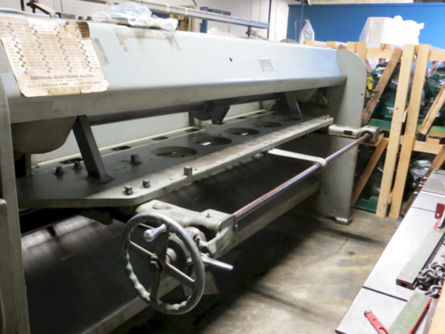 10 gauge x 10' Cincinnati #1010, mechanical power shear, 5 HP, 65 SPM, 24" Back Gauge - Image 2