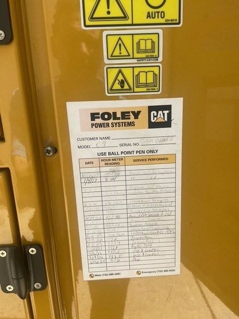 250 KW Caterpillar #C9, Diesel Generator Set, EMCP 3.2 control panel, 1800 RPM, 480 Volt, 3PH, 595 hours, 2007 - Image 7