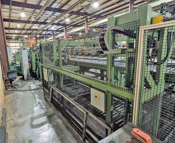 24" x .25" CRP, Cut-To-Length line, 7500 lb., 50 FPM, mandrel uncoiler, hydraulic expansion, 9 roll - Image 3