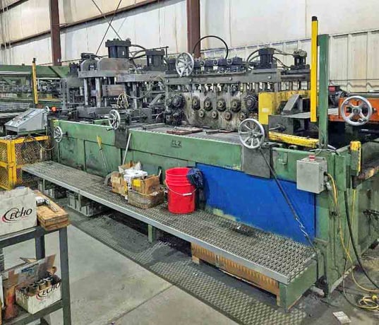 24" x .25" CRP, Cut-To-Length line, 7500 lb., 50 FPM, mandrel uncoiler, hydraulic expansion, 9 roll - Image 4