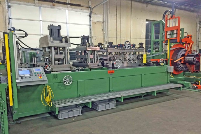 24" x .25" CRP, Cut-To-Length line, 7500 lb., 50 FPM, mandrel uncoiler, hydraulic expansion, 9 roll - Image 8
