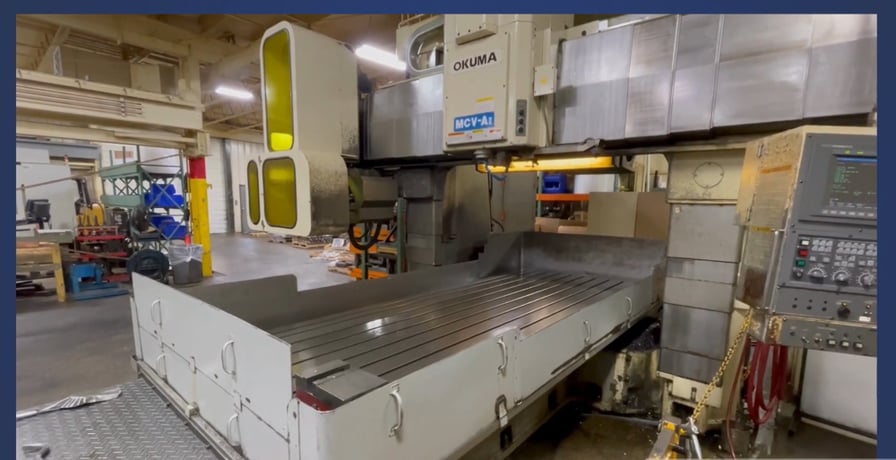 Okuma #MCV-AII 40-20, OSP 7000 Control, 7' x 13' travel, 30-6000 RPM, scales, manual 90&deg; head - Image 3