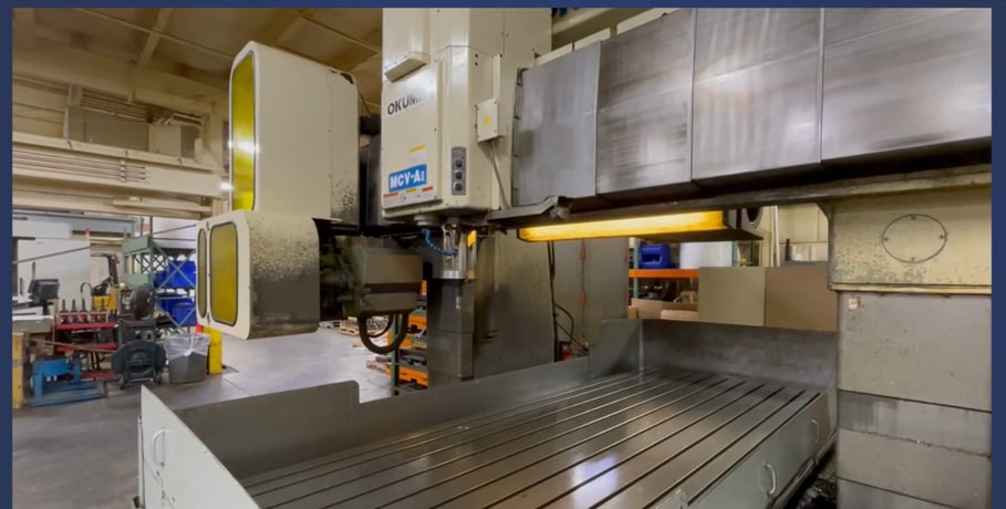 Okuma #MCV-AII 40-20, OSP 7000 Control, 7' x 13' travel, 30-6000 RPM, scales, manual 90&deg; head - Image 4