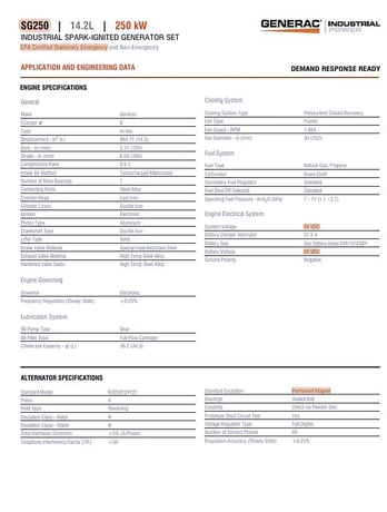 250 KW Generac Power Systems #SG250, diesel generator set, 2020 - Image 10