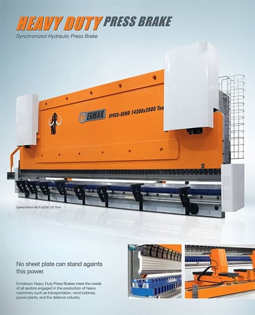 Ermaksan #Heavy-Duty, Tandem Press Brake, 6-Axis Back Gauge, 33' Bending length, 610' mm Throat depth - Image 3