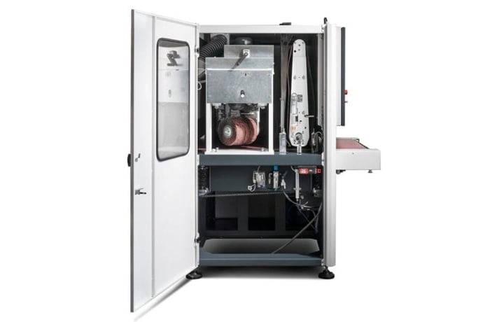 Lissmac #SMD-123-RE, Grinding & Deburring Machine, 950 mm Work width, 1-50 mm Material thickness, 8 MPM - Image 2