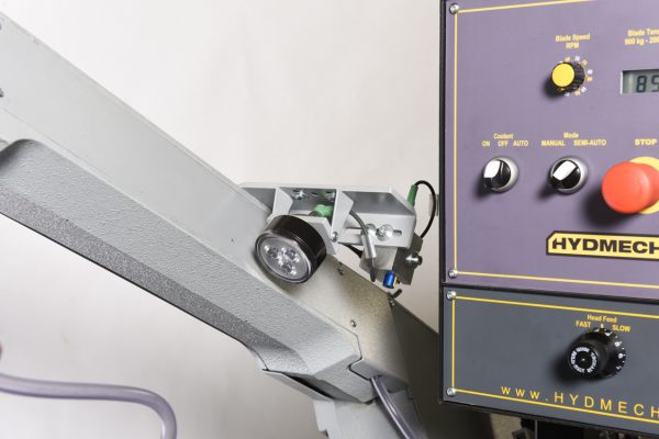 10.25" x 15" Hydmech #DM-12/15, Double Miter Band Saw, 1" x 148" Blade, 34.1" H Table, 49-377 SFM, 3 HP, 480 V - Image 4