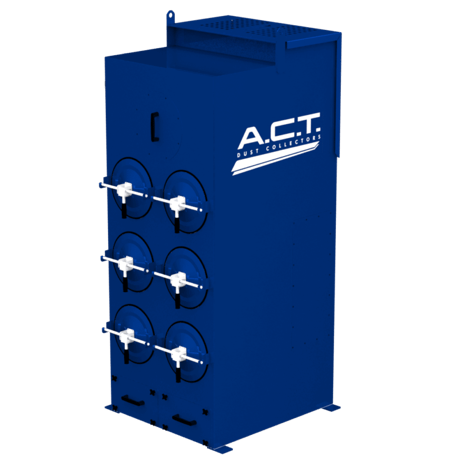 4500 cfm ACT #LaserPack-6, Dust Collector, (6) Nanofiber Cartridge Filters - Image 1