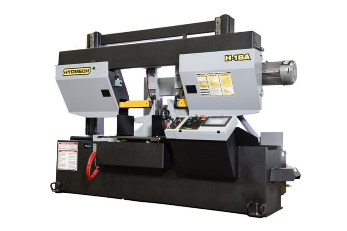 18" x 18" Hydmech #H-18A, Automatic Horizontal Band Saw, 1.5" x 230" Blade, 31" H Table, 50-350 SFM, 10 HP - Image 1