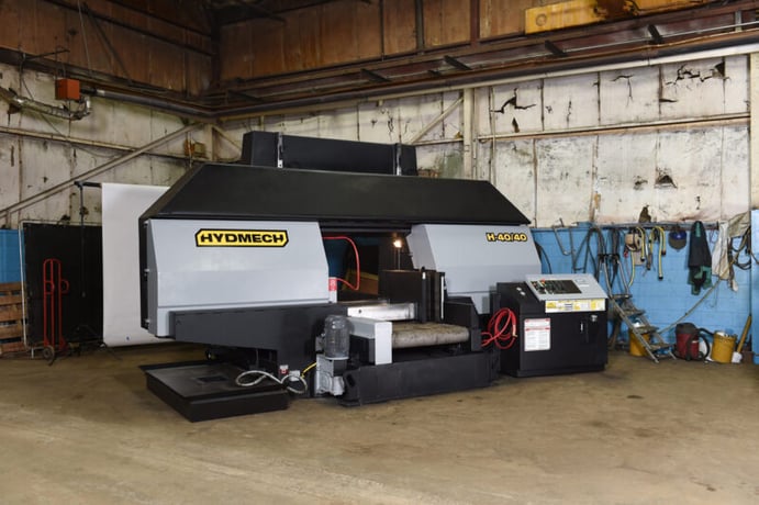40" x 40" Hydmech #H-40/40, Horizontal Band Saw, 3" x 444" Blade, 27" H Table, 45-225 SFM, 20 HP, 480 V - Image 2
