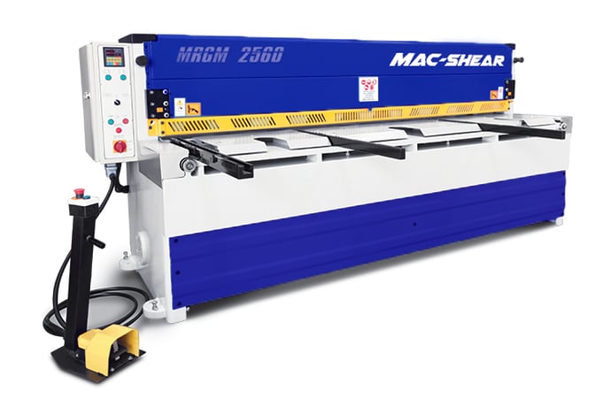 0.16" x 8.4' MRGM #2560, Mac-Shear Power Squaring Shear, 18" width x 31.5" H Table, 41 SPM, 7.5 kW - Image 1
