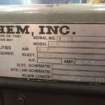 12.75" x 12.75" HEM #H90A, Automatic Horizontal Band Saw, 1" width x 154" L x 0.035" thick Blade, 0-24" Bar - Image 2