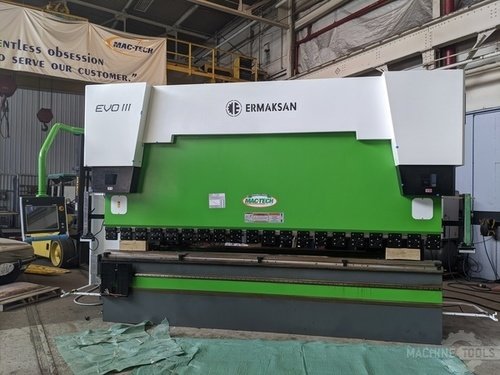 242 Ton, Ermaksan #EVO-III-Hybrid, Press Brake, 7-Axis, 14' Overall length, 120" Between Housings, 10.83" - Image 1