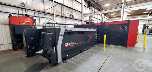 Amada #LCG-3015-AJ, Laser Cutter, 60" width x 120" L Sheet Size, 4724 IPM, 6 kW Power, 2016 - Image 1