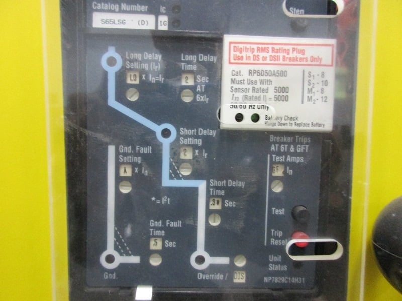 5000 Amps, Square D, DSII-850, electrically operated, drawout, 120 VAC - Image 3