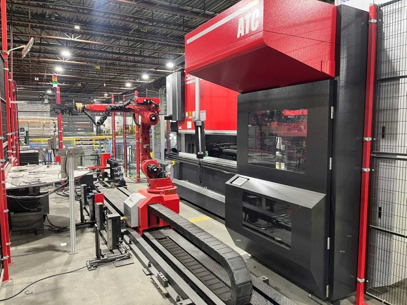 110 Ton, Amada #HG-1003-ARS, Press Brake, 6-Axis, 10.4' Overall length, 106.3" Between Housings, 9.8" Stroke - Image 1