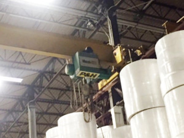 5 Ton, R & M, 48' Span, pendant, 20' lift, AC, single girder - Image 2