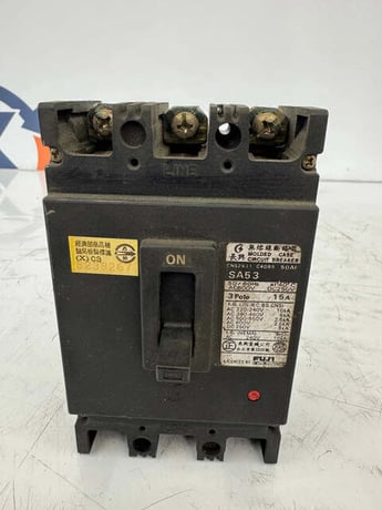 Chang Hsing Electric (licensed by Fuji Electric) Molded Case Circuit Breaker SA53 600V - Image 1