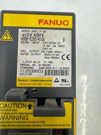 Fanuc Servo Amplifier Module A06B-6290-H104 400V Allis-Chalmers - Image 4