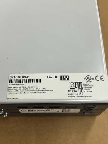 B & R Automation Servo Drive 8V1016.00-2 - Image 3