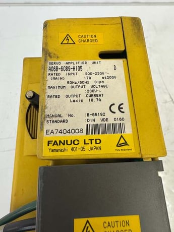Fanuc Servo Amplifier Unit A06B-6089-H105 230V Allis-Chalmers - Image 6