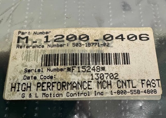 Giddings & Lewis Motion Control Inc Machine Control Unit M-1200-0406 - Image 2