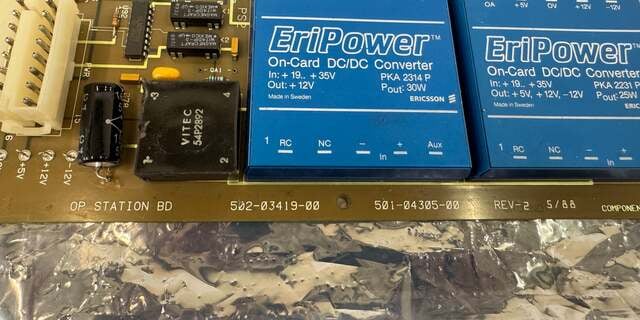 Giddings & Lewis Operator Station Board 501-04305-00 +19V to +35V DC - Image 3