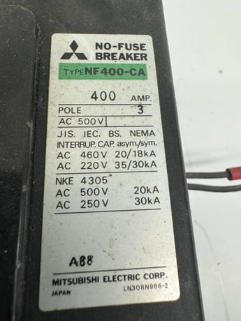 Mitsubishi Electric No-Fuse Breaker NF400-CA - Image 3