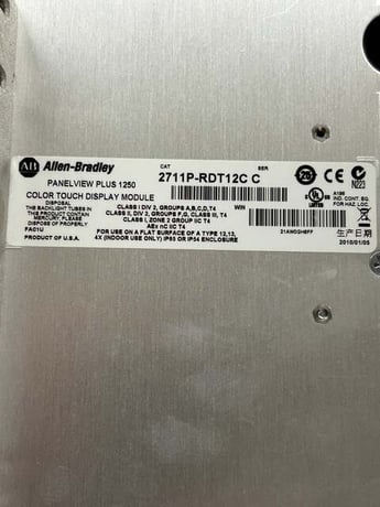 Allen-Bradley HMI Touch Screen Display Module 2711P-RDT12C - Image 2