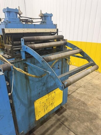 24" x .09" Dallas #DRFEX-424, motorized coil straightener, 7 rolls, adjustable height base, PLC Control - Image 5