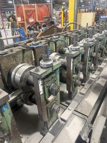 20 Stand, Dahlstrom #400-20OB, rollformer, 12" roll space, 1.5" arbor diameter, 40 HP, 100 FPM - Image 2