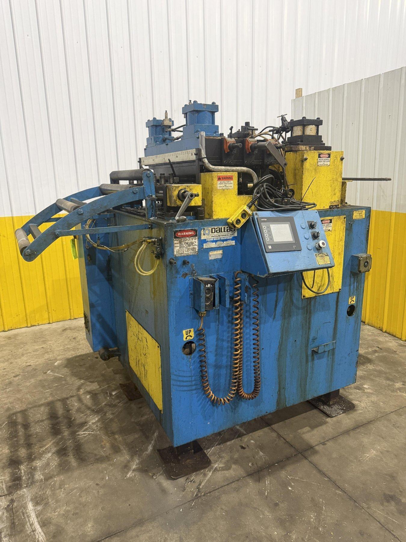 12000 lb. Dallas #DPR-12000-48, coil reel uncoiler & feeder straightener feed line, 24" x .090", 48" wide - Image 5