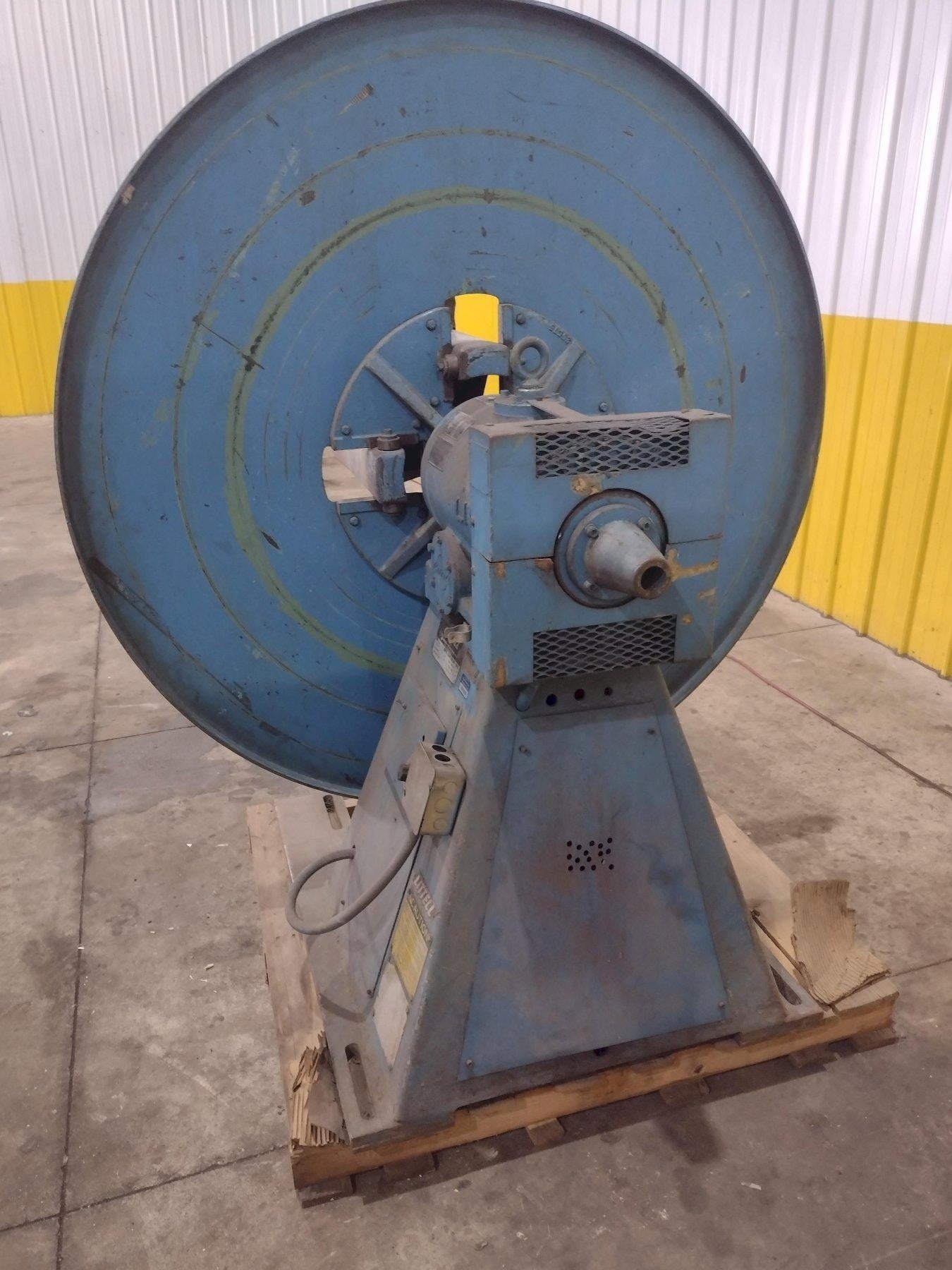 4000 lb. Littell #40-12, pull off coil reel uncoiler with electric brake, 12" width, 60" outside dimensions - Image 5