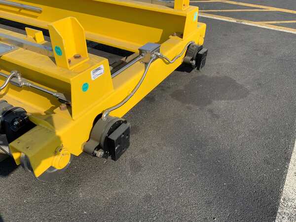 10 Ton, Cranetech, overehead bridge crane, 36.4' span, 45" spread, dual drive motors, built for NASA - Image 10