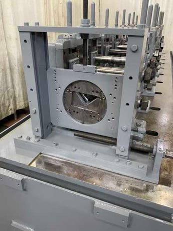 8 Stand, Yoder #M2, rollformer, 2" shaft diameter, 15" nominal roll space, coolant base, controls, 20 HP - Image 9