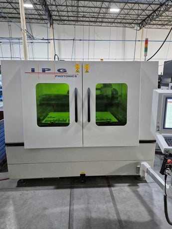 IPG #Lasercube, fiber laser, 4' x 4' sheets, 4000 watts, chiller, dust collector, 2021 - Image 1