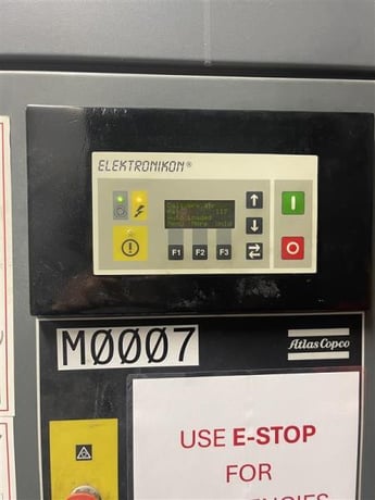 267 cfm, 125 psi, Atlas Copco #GA-55, Rotary Screw Air Compressor, 75 HP, 1755 RPM, Elektronikon operator - Image 2